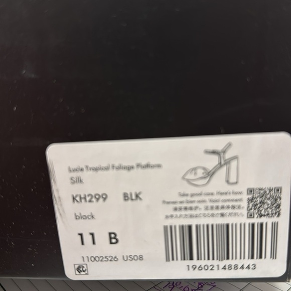 Kate Spade Lucie Tropical Foliage Silk Platform Sandals Size 11 - Picture 8 of 9